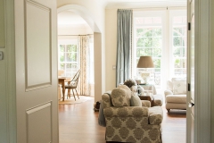Living Room with Custom Window Treatments